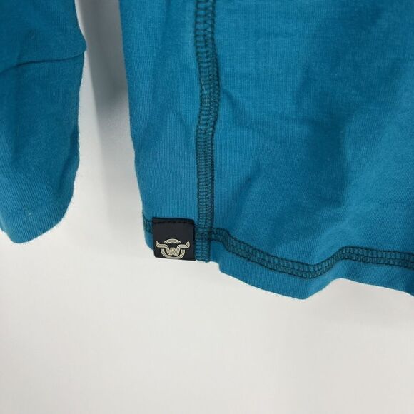 Moosejaw Jacket Size Small Womens Teal Blue Hoodie Full Zip Stretch Bamboo Knit - Picture 4 of 6